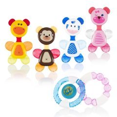 Bebedor 518 Çıngıraklı Sulu Dişlik 3 + Ay Pembe