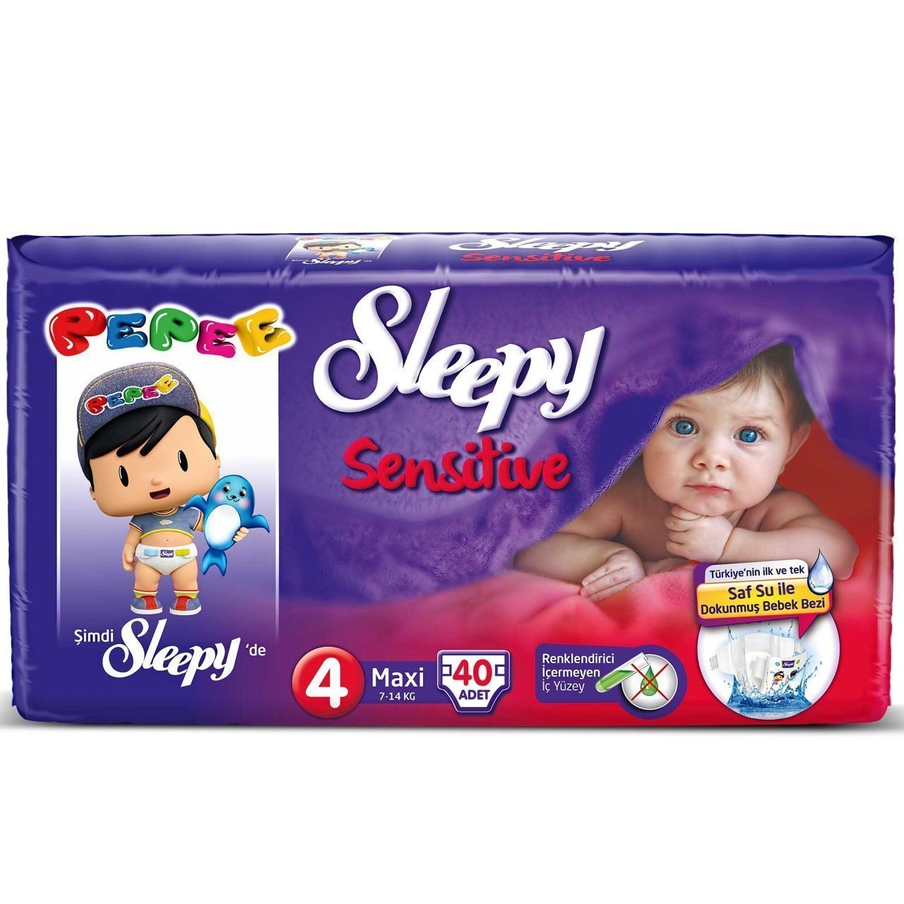 Sleepy Sensitive No:4 Maxi 40 Adet Bebek Bezi