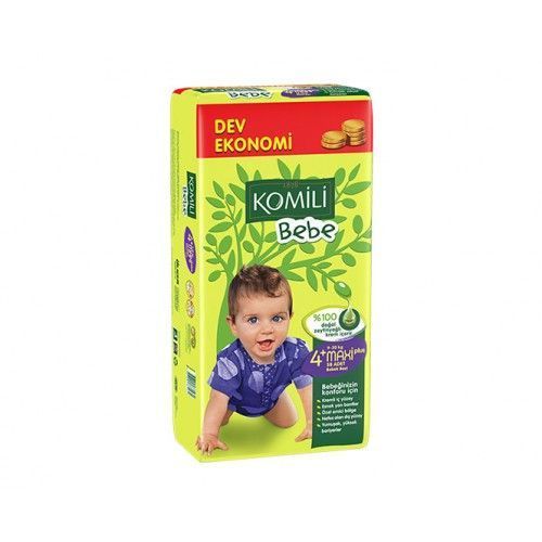Komili Bebe Dev Ekonomi Maxi Plus No:4+ Bebek Bezi 52 Adet