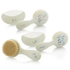 Neavita 16870 Doğal Kıl Fırça ve Tarak Seti 0+ Ay Balık